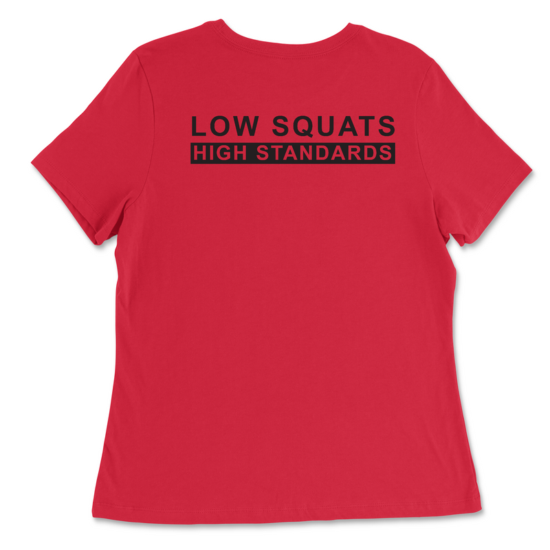 CrossFit Palo Alto Low Squats Womens - Relaxed Jersey T-Shirt