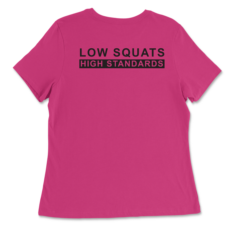 CrossFit Palo Alto Low Squats Womens - Relaxed Jersey T-Shirt