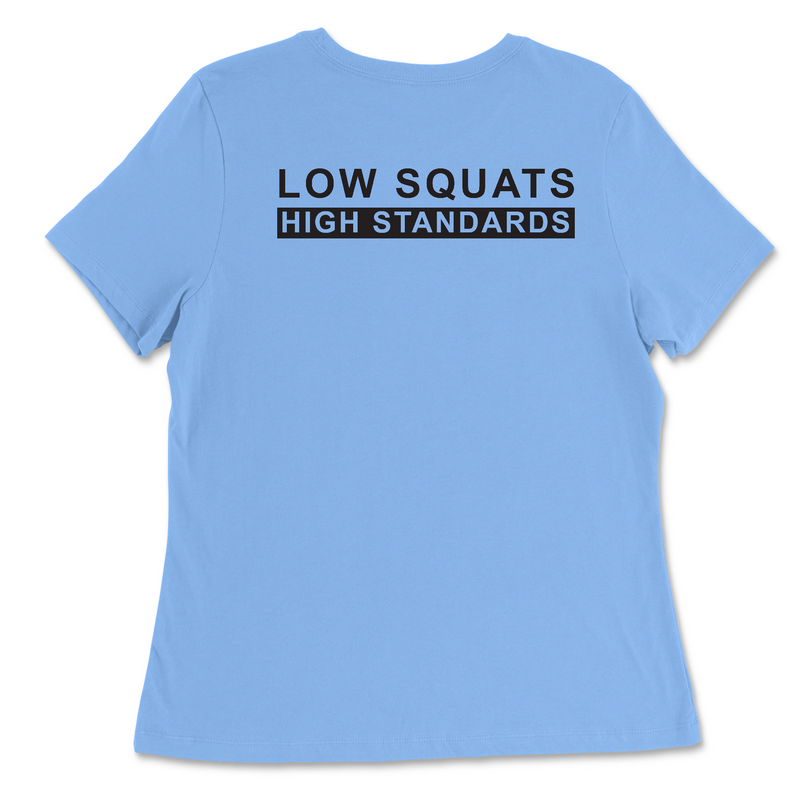 CrossFit Palo Alto Low Squats Womens - Relaxed Jersey T-Shirt
