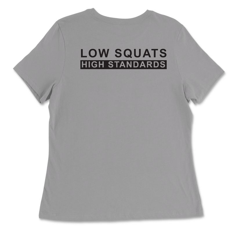 CrossFit Palo Alto Low Squats Womens - Relaxed Jersey T-Shirt