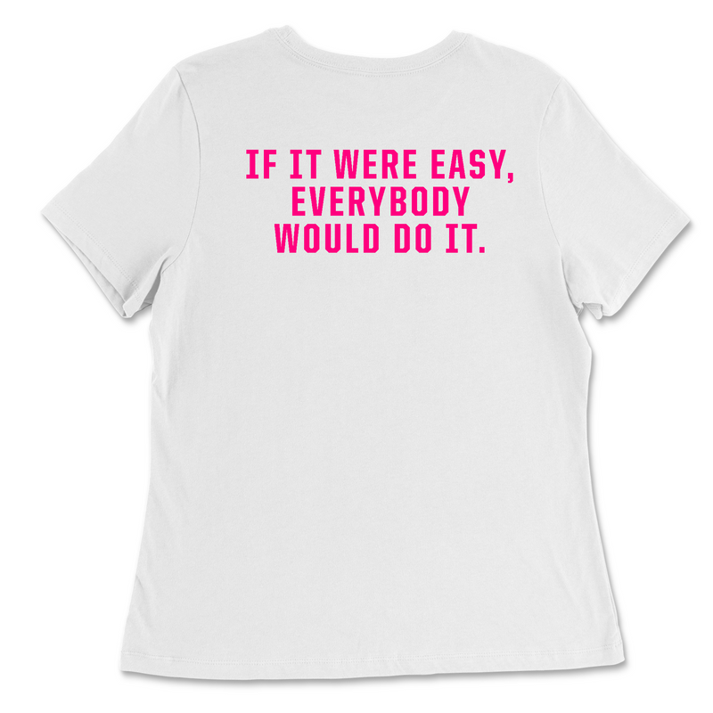 CrossFit Ruston Work Hard (Pink) Womens - Relaxed Jersey T-Shirt