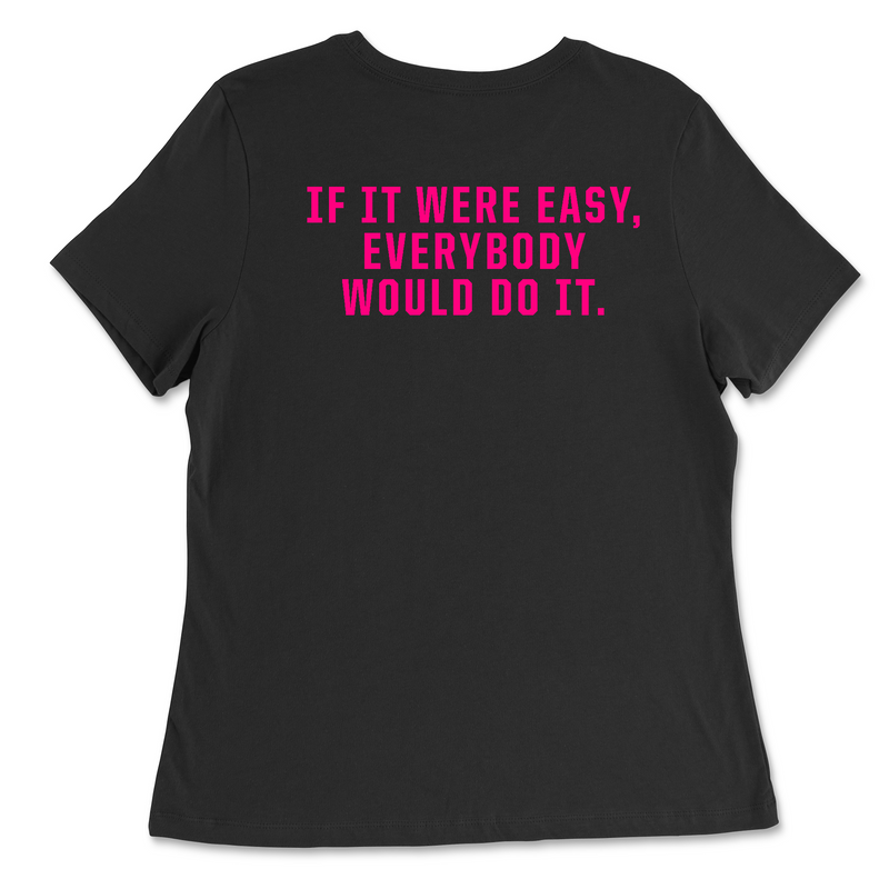 CrossFit Ruston Work Hard (Pink) Womens - Relaxed Jersey T-Shirt