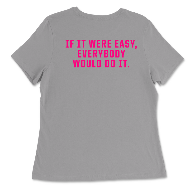 CrossFit Ruston Work Hard (Pink) Womens - Relaxed Jersey T-Shirt