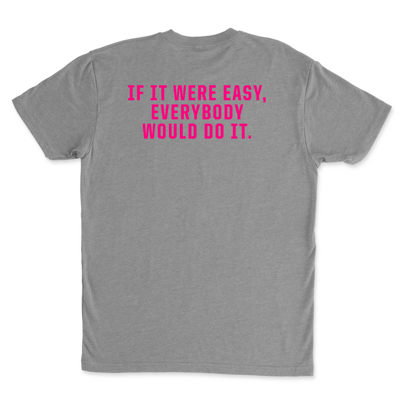 CrossFit Ruston Work Hard (Pink) Mens - T-Shirt