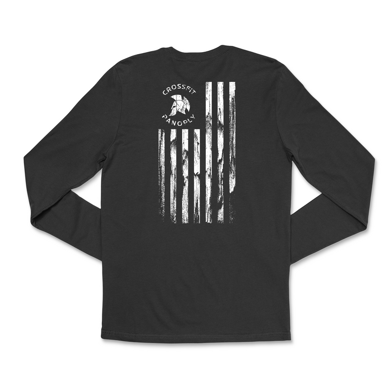 CrossFit Panoply Worn Flag (White) Mens - Long Sleeve