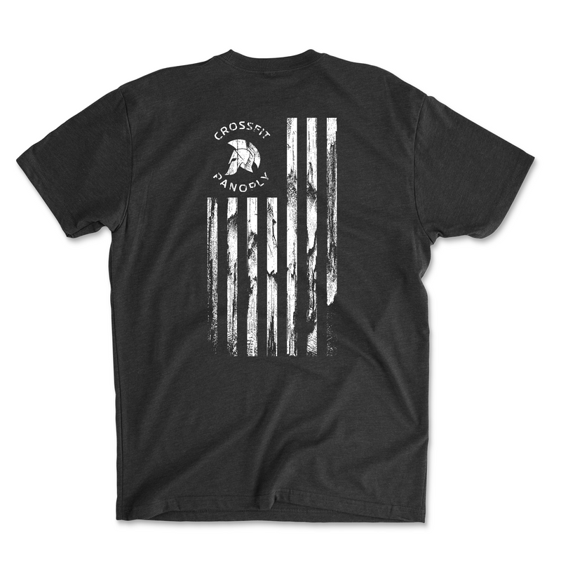 CrossFit Panoply Worn Flag (White) Mens - T-Shirt