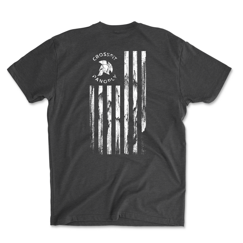 CrossFit Panoply Worn Flag (White) Mens - T-Shirt