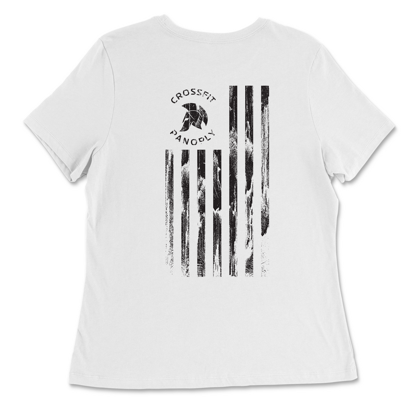 CrossFit Panoply Worn Flag Womens - Relaxed Jersey T-Shirt