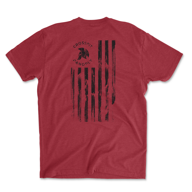 CrossFit Panoply Worn Flag Mens - T-Shirt