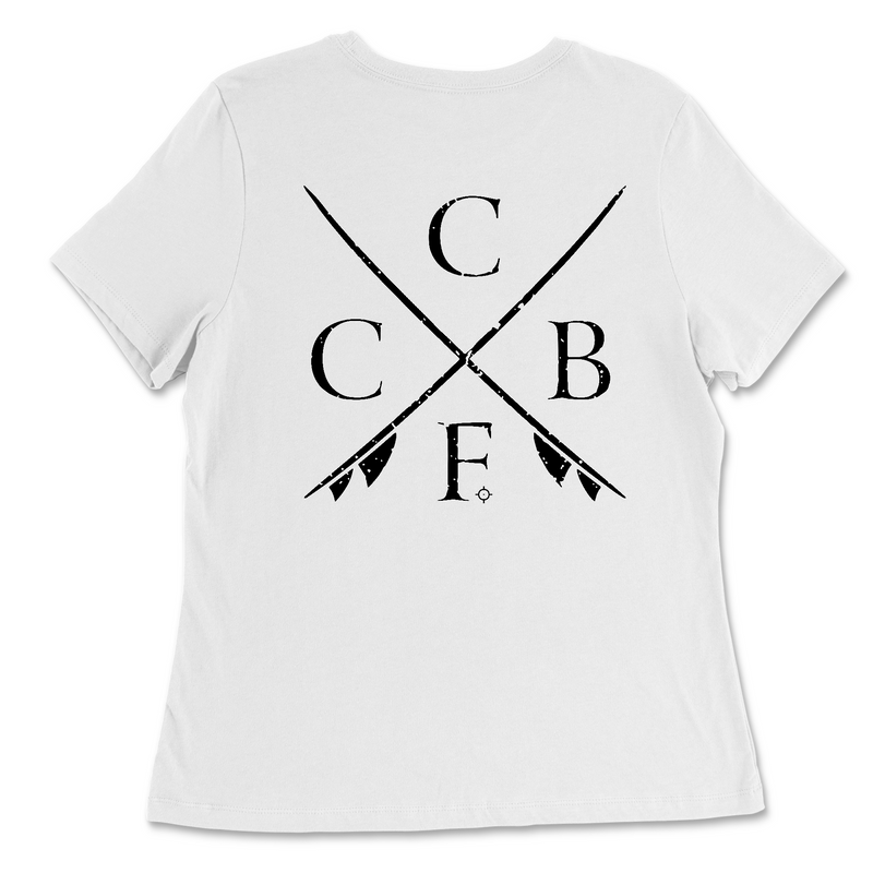 CrossFit CutBack Pocket Black Womens - Relaxed Jersey T-Shirt