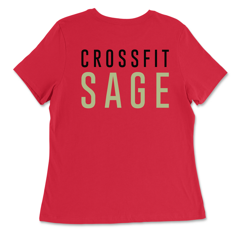 CrossFit Sage CFS Black Womens - Relaxed Jersey T-Shirt