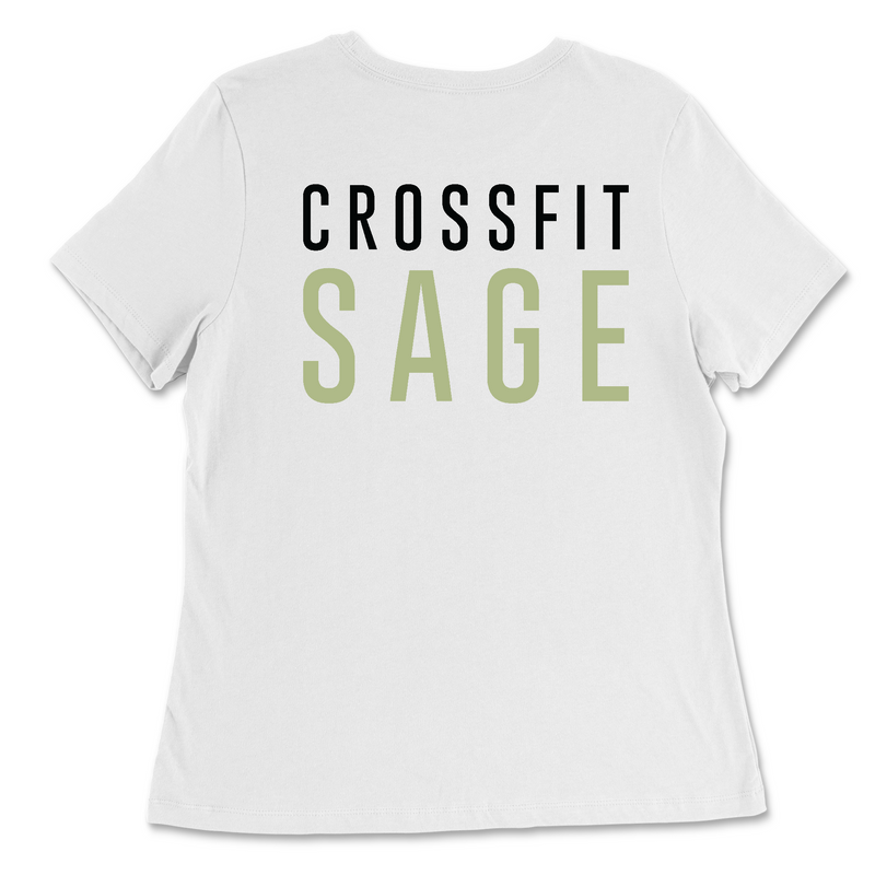CrossFit Sage CFS Black Womens - Relaxed Jersey T-Shirt