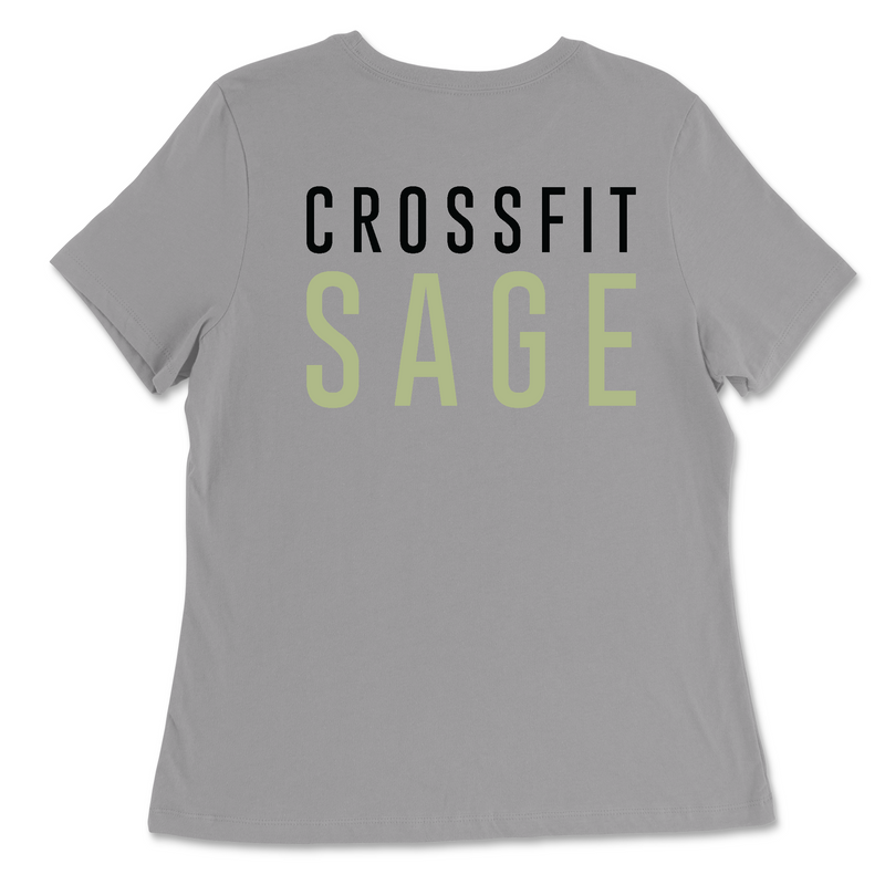 CrossFit Sage CFS Black Womens - Relaxed Jersey T-Shirt
