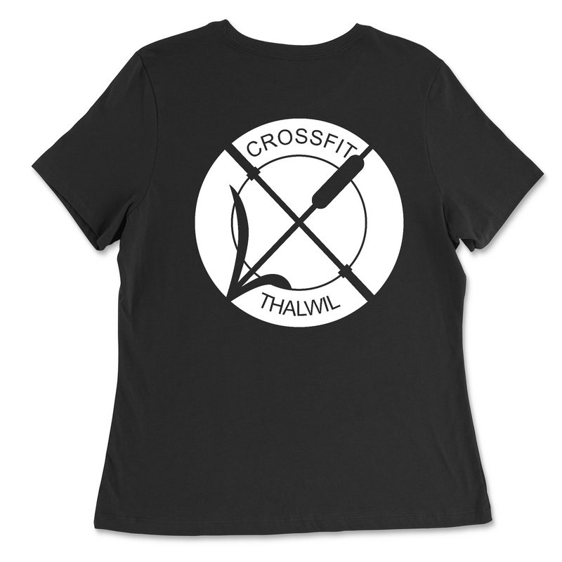 CrossFit Thalwil Pocket (White) Womens - Relaxed Jersey T-Shirt