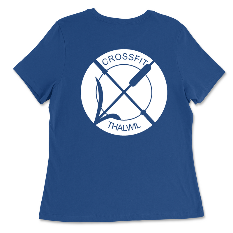 CrossFit Thalwil Pocket (White) Womens - Relaxed Jersey T-Shirt