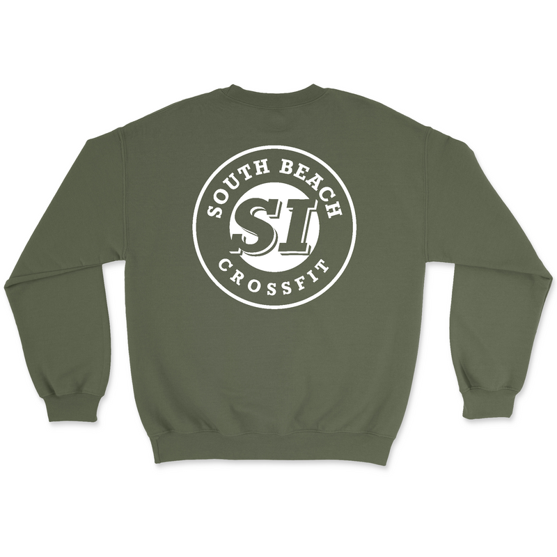 South Beach CrossFit SI Standard (White) Mens - Midweight Sweatshirt