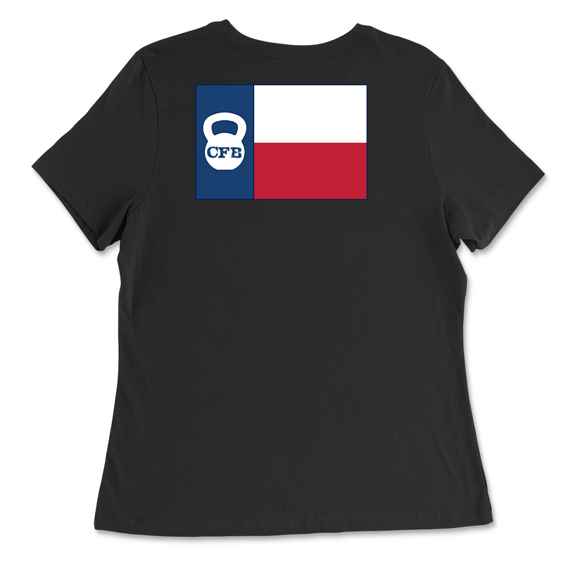 CrossFit Beaumont Flag Womens - Relaxed Jersey T-Shirt