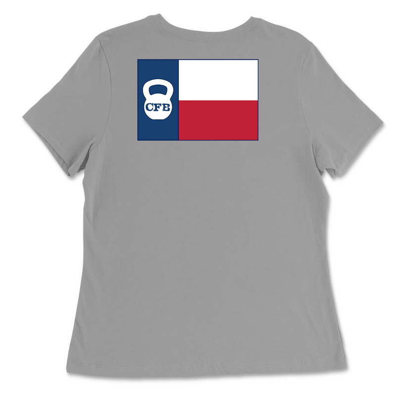 CrossFit Beaumont Flag Womens - Relaxed Jersey T-Shirt