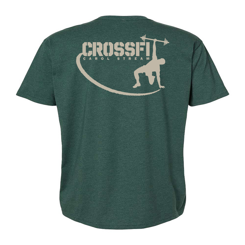 CrossFit Carol Stream Gray Mens - T-Shirt