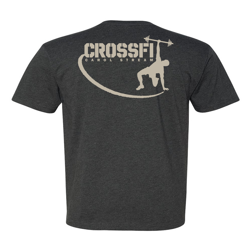CrossFit Carol Stream Gray Mens - T-Shirt
