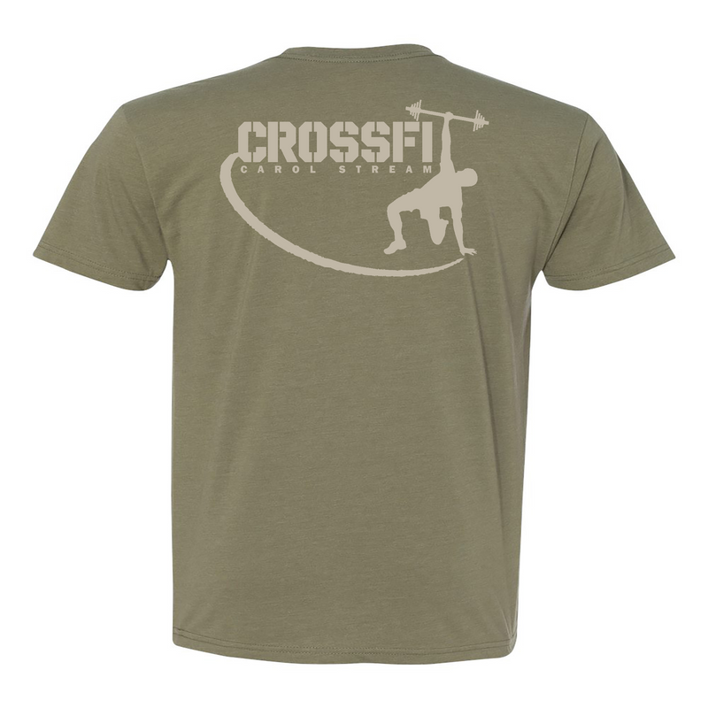 CrossFit Carol Stream Gray Mens - T-Shirt