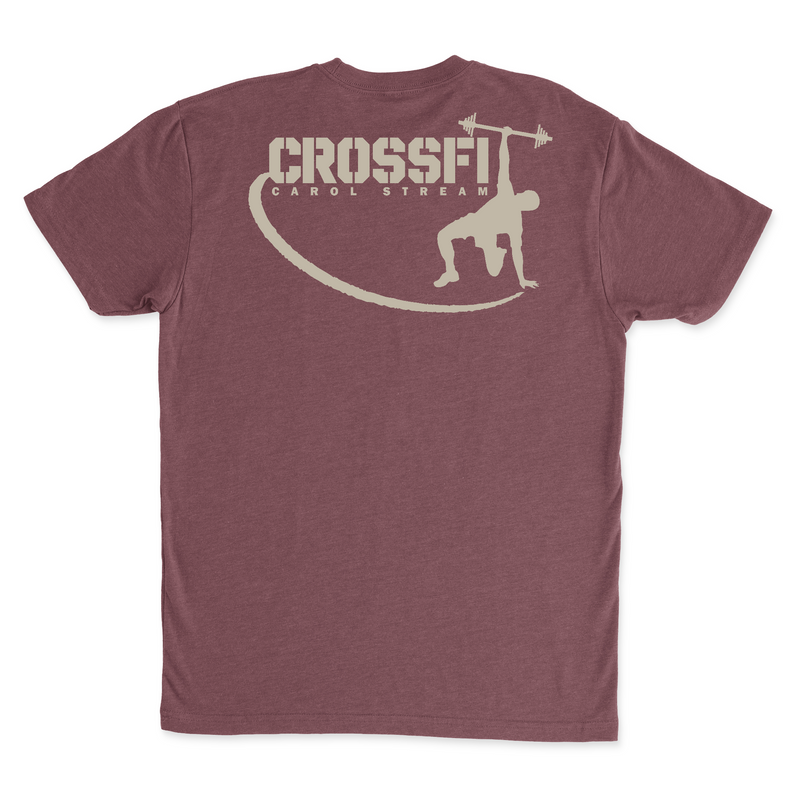 CrossFit Carol Stream Gray Mens - T-Shirt