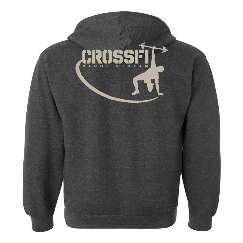 CrossFit Carol Stream Gray Mens - Hoodie