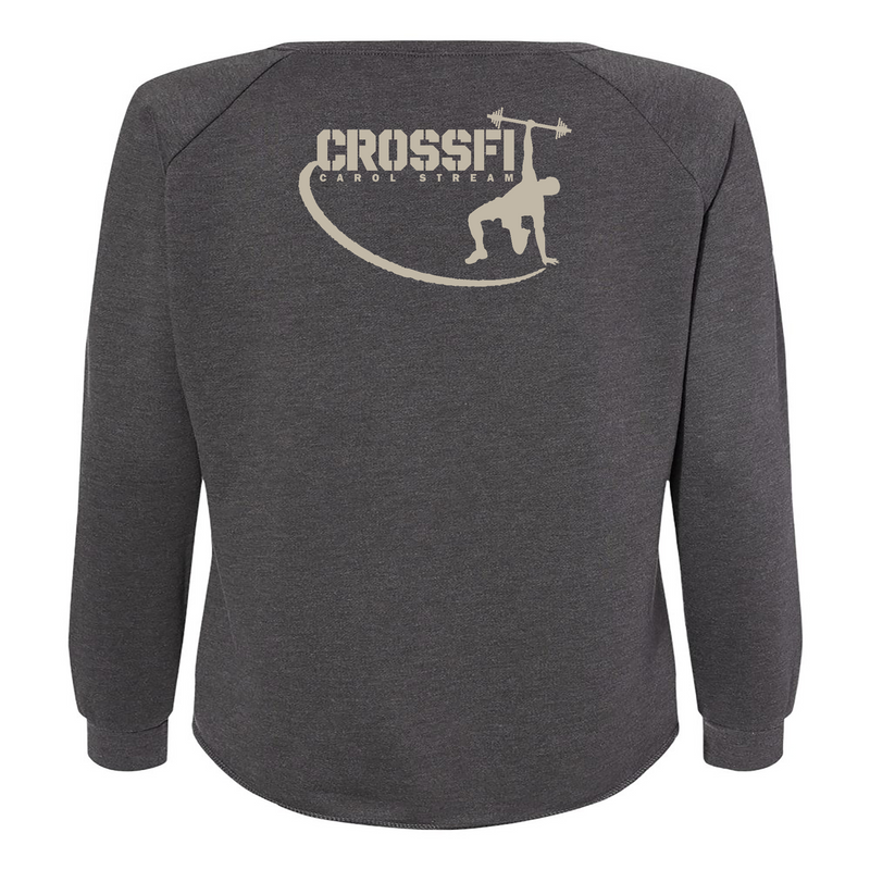 CrossFit Carol Stream Gray Womens - CrewNeck
