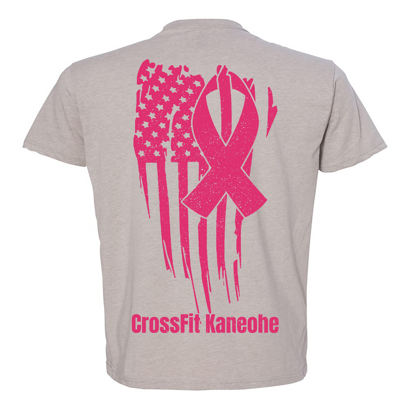 CrossFit Kaneohe Pink Ribbon Mens - T-Shirt
