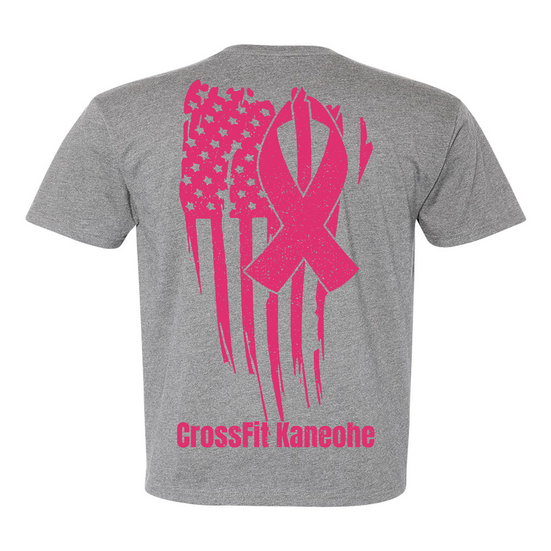 CrossFit Kaneohe Pink Ribbon Mens - T-Shirt