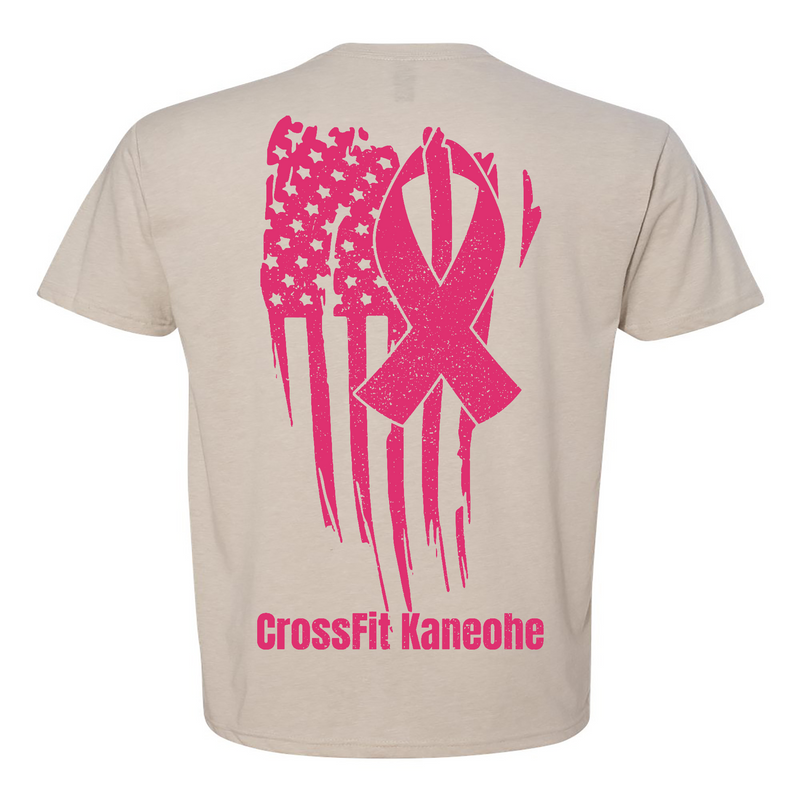 CrossFit Kaneohe Pink Ribbon Mens - T-Shirt