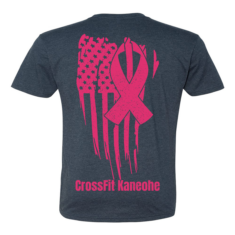 CrossFit Kaneohe Pink Ribbon Mens - T-Shirt