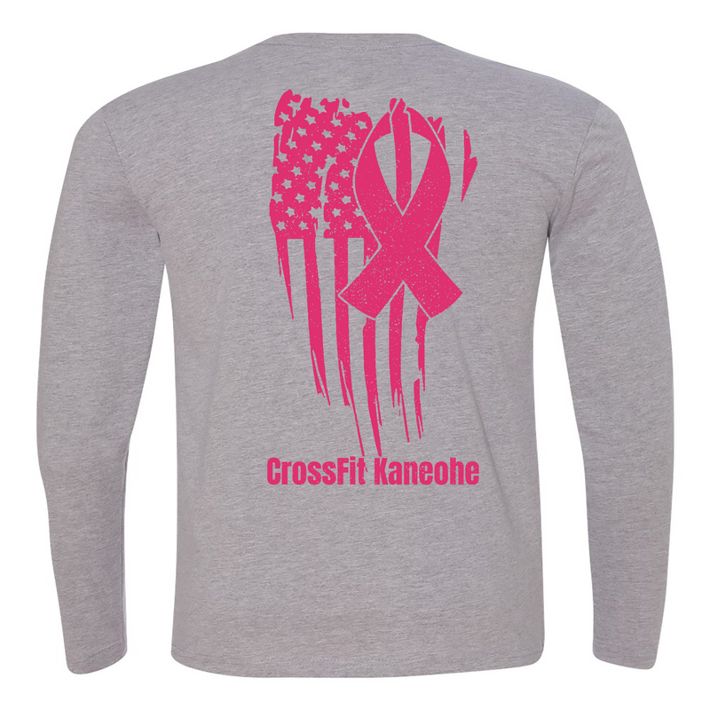 CrossFit Kaneohe Pink Ribbon Mens - Long Sleeve