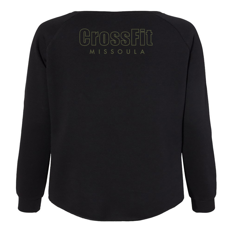 CrossFit Missoula Green Womens - CrewNeck