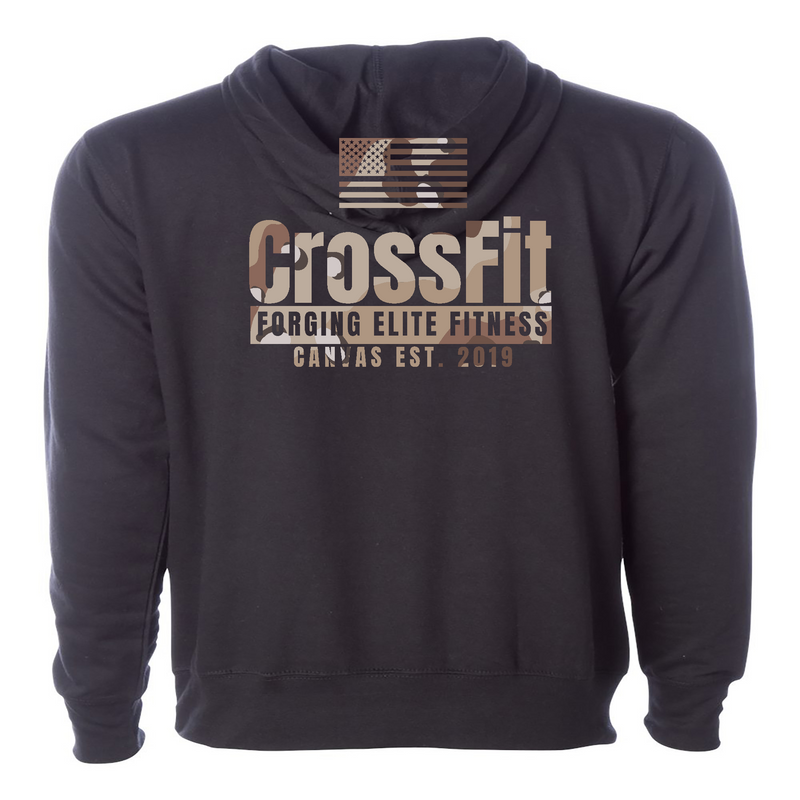 CrossFit Canvas Camo 1 Mens - Hoodie
