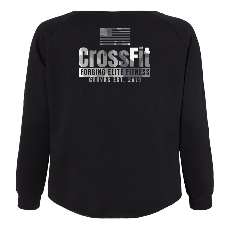 CrossFit Canvas Camo 3 Womens - CrewNeck