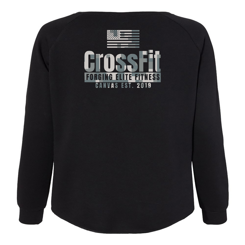 CrossFit Canvas Camo 4 Womens - CrewNeck