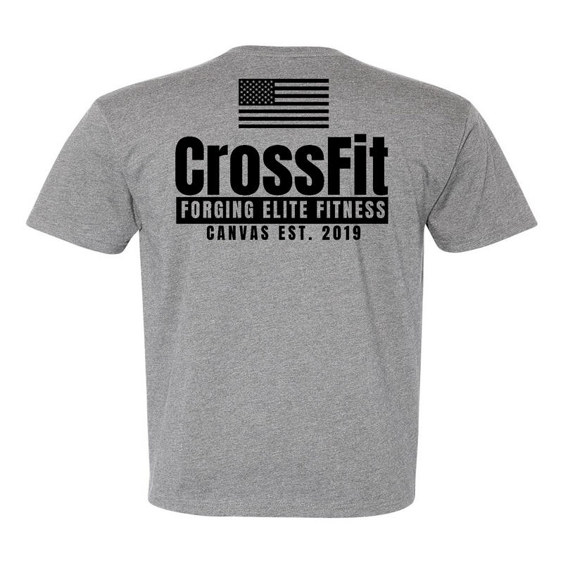 CrossFit Canvas Flag Mens - T-Shirt