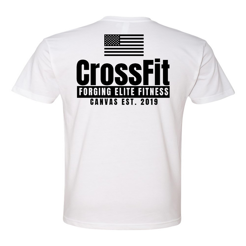 CrossFit Canvas Flag Mens - T-Shirt