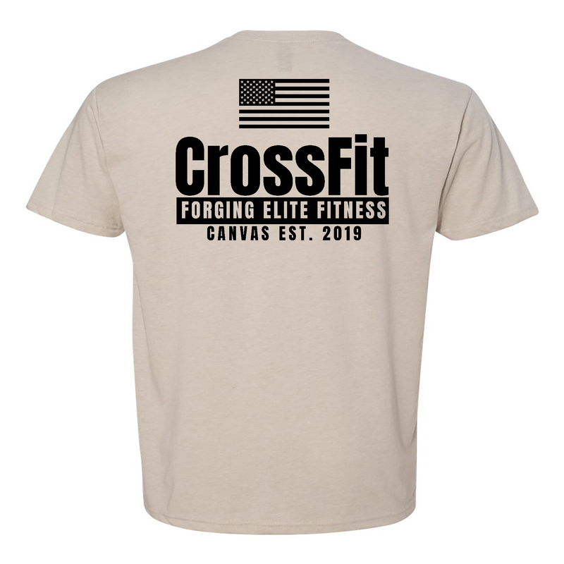 CrossFit Canvas Flag Mens - T-Shirt