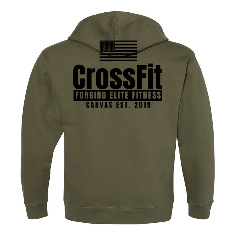 CrossFit Canvas Flag Mens - Hoodie