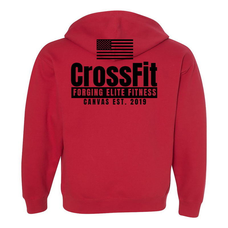 CrossFit Canvas Flag Mens - Hoodie