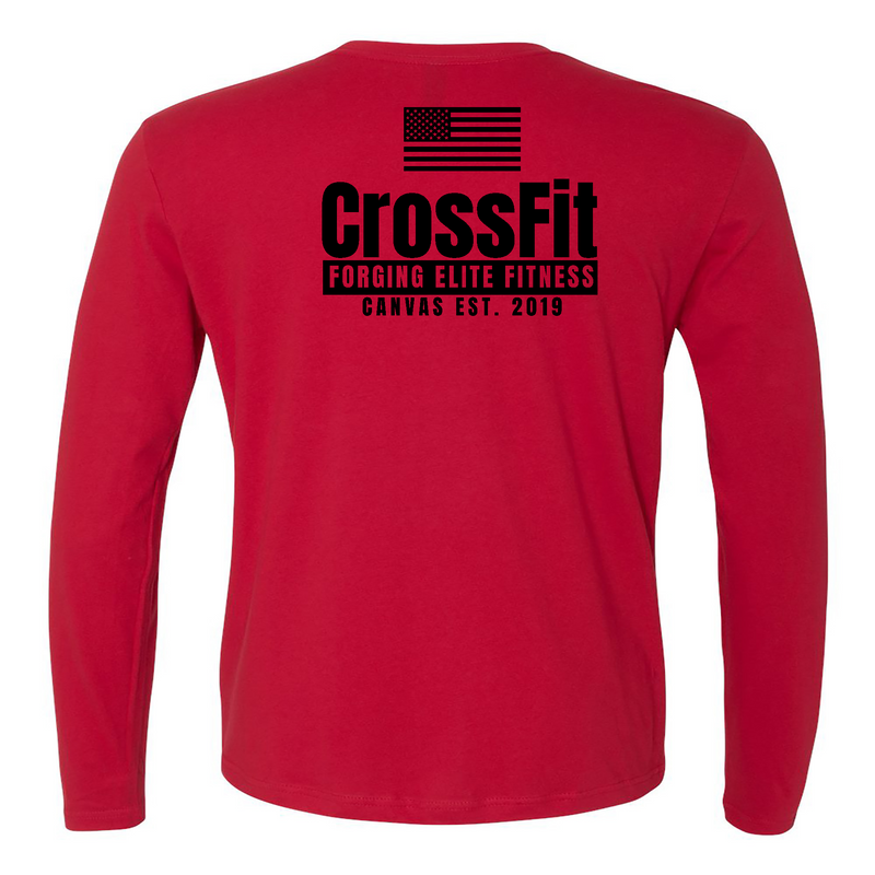 CrossFit Canvas Flag Mens - Long Sleeve