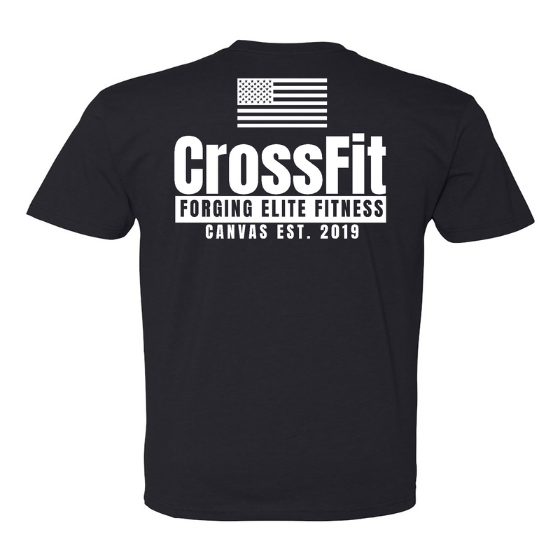 CrossFit Canvas Flag Mens - T-Shirt