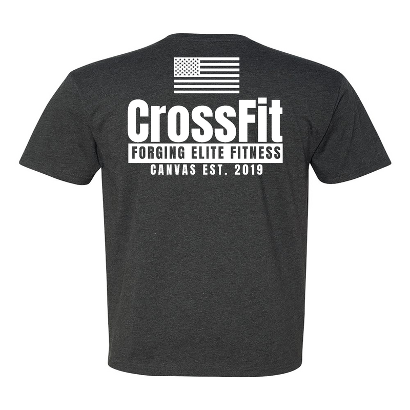 CrossFit Canvas Flag Mens - T-Shirt