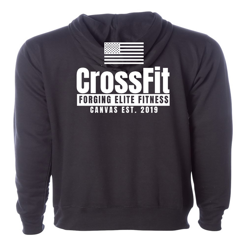 CrossFit Canvas Flag Mens - Hoodie