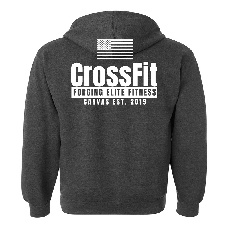 CrossFit Canvas Flag Mens - Hoodie