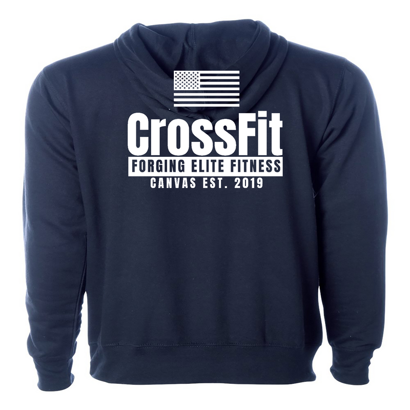 CrossFit Canvas Flag Mens - Hoodie