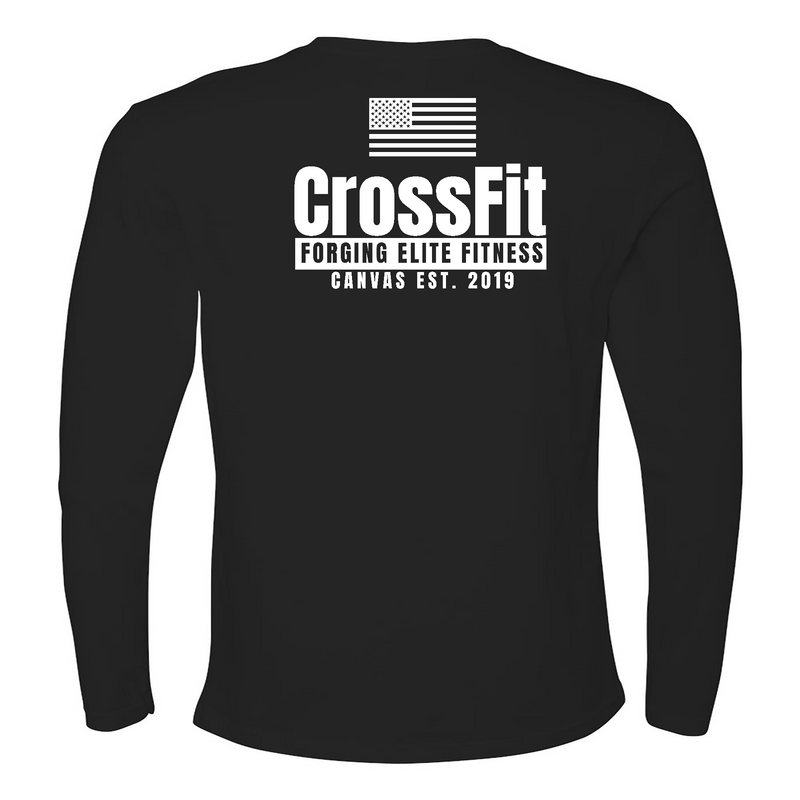 CrossFit Canvas Flag Mens - Long Sleeve