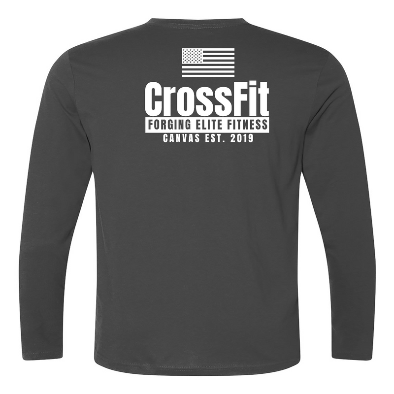 CrossFit Canvas Flag Mens - Long Sleeve